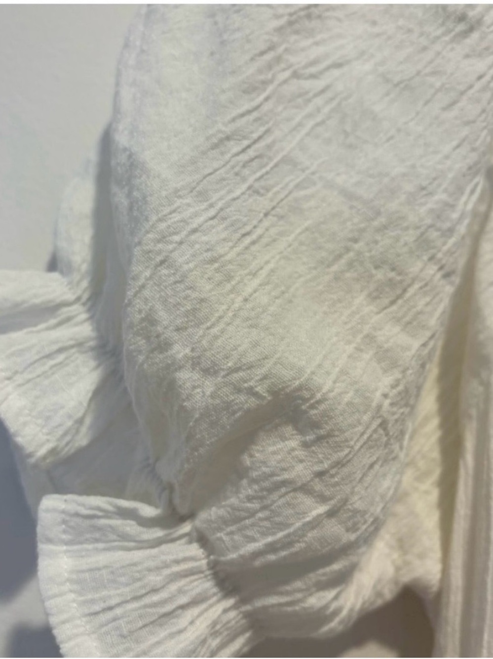 Indigo White Eyelet Ruffle Mini Dress - Picture 9 of 9
